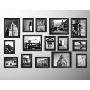 雅视15相框外单实木照片墙组合--黑色15B-1