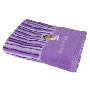 三利色织提花彩条浴巾(紫色)