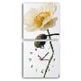 EMIT两联无框画挂钟花开时节T010(34cm*34cm*2pcs)(买满188元立减50元)