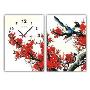 EMIT两联无框画挂钟喜上眉梢2P019(60cm*40cm*2pcs)(买满188元立减50元)