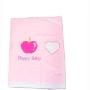 Happybaby苹果心形图案防水毯（粉色）512-13077(韩国家居用品馆产品)