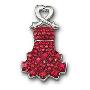 Swarovski施华洛世奇水晶胸针-红钻舞裙1046860（正品）