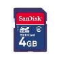 SanDisk 闪迪 SDHC Class2 4G 蓝色 SD闪存卡(全球大厂稳定品质)