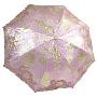 天堂伞2010年款三折超轻刺绣遮阳伞3301金银满堂 粉色