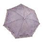 天堂伞2010年款三折超轻刺绣晴雨伞377似锦如织 紫色