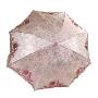 天堂伞2010年款三折超轻刺绣遮阳伞3070月满花楼 浅红