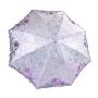 天堂伞2010年款三折超轻刺绣遮阳伞3070月满花楼 紫色