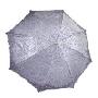 天堂伞2010年款三折超轻刺绣遮阳伞3101银装素裹 深紫