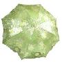 天堂伞2010年款三折超轻刺绣遮阳伞3301金银满堂 绿色