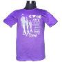 希尔华特 运动休闲圆领短袖T恤 006-紫170