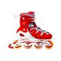 Super-k狮普高直排半软面可调儿童旱冰鞋/轮滑鞋RO0506(红色)S号(29-32)