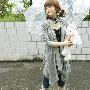2010新品 韩版女装美人空间推荐时尚3511外套连帽长袖长款披肩