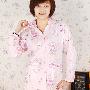 【春款】卡通小熊纯棉长袖套装睡衣家居服 女士翻领 梦蝶诗6215