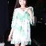 2010春装新款 热卖女装韩版可爱甜美V领雪纺裙连衣裙W0250