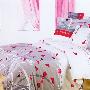 ★床单加大★ 豪美家纺 贡缎小提花+活性印花四件套 咏叹调