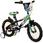 【T.C BABY】鲨鱼加宽充气胎自行车12寸绿色-欧洲安全标准倒轮闸