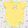 “雅氏贝比”小熊短袖哈衣2件装 (黄色+粉色，6-12个月）