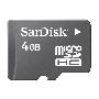 SanDisk microSD卡（又称TF卡） 4GB 手机必备
