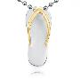 lux-women-国际925纯银吊坠-爱情玻璃鞋(赠925银皮绳项链)