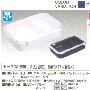 日本ASVEL蓝色透明盖双隔便当盒/饭盒810ml