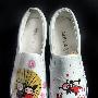 绘宝 时尚帆布鞋 非主流手绘鞋 中国娃娃 S-DW8167