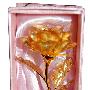 金玫瑰(小号) 金箔玫瑰 结婚纪念品 黄金玫瑰 含鉴定证书