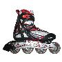 包邮【蒙特莱】欧巴勒AG1007LH成人固定码专业轮滑鞋/溜冰鞋 黑红