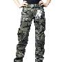 101空降师女式经典超显型新款多口袋情侣款迷彩军裤