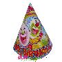 生日用品/生日聚会用品/生日派对用品/礼品魔术小丑圆锥帽12个/包