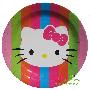 生日用品/生日聚会用品/生日派对用品/礼品Hello Kitty纸盘6个/包
