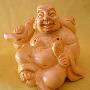 原色黄杨木木雕~~如意佛