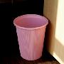 日本直送 条纹典雅垃圾桶 粉色 新居必备