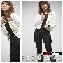 FBC&FBCC正品秋冬装职业小西服风琴折珠片图案立领小西装682-02