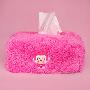 Kapo猴超可爱卡宝猴粉色毛巾绒纸巾盒套|汉祥礼品