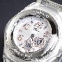 卡西欧 CASIO 甜蜜爱心 粉嫩透明表带 BGA-100-7B2D