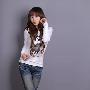 米娜推荐2010春装新款TX18309韩版布偶娃娃百搭长袖T恤