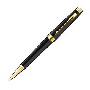 Parker/派克新品首席纯黑丽雅金夹圆珠笔/原子笔 法国纯手工