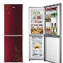 海尔冰箱 BCD-215KC F 酒红色彩晶玻璃花纹面板、超节能设计