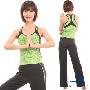 皮尔瑜伽 2010春夏款套装01211X自由绿/黑+01808X黑/自由绿附胸垫