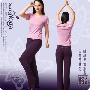 瑜珈服 路伊梵 2010春季女款跳操服 健身服 瑜伽服套装5323紫色