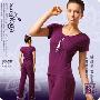 瑜珈服 路伊梵 2010春季女款跳操服 健身服 瑜伽服套装5315紫色