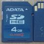 威刚（adata) SDHC卡 class2  4GB