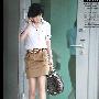 韩国精品女装白领丽人职业套装(衬衣+半身裙配腰带)
