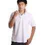LESMART经典马球POLO衫 采用40支合股纱 短袖T恤 底部花领 白色