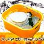 日本进口 可沥水方形洗菜盆 大号 黄色 FEELING inomata