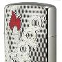 送火石 ZIPPO 打火机 铁甲火名牌深雕晶漆 20991