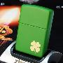 正品促销送火石 ZIPPO 打火机 幸运草四叶 21032