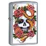 ZIPPO 打火机 蛇花骷髅头 24321