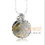 Swarovski 新款28mm旋美吊坠925天鹅银扣银链 金色魅影  送盒