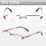 精工眼镜专卖  精工半框眼镜架 HT1063 c109 红